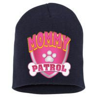 Mommy Of The Birthday Girl Dog Paw Mom Matching Short Acrylic Beanie