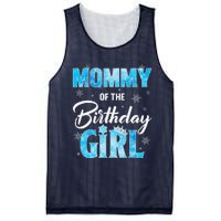 Mommy Of The Birthday Girl Family Snowflakes Winter Party Mesh Reversible Basketball Jersey Tank