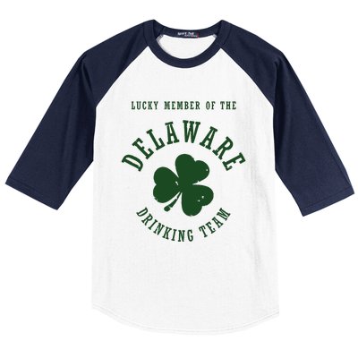 Member Of The Delaware Drinking Team St Patricks Day Baseball Sleeve Shirt