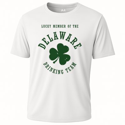 Member Of The Delaware Drinking Team St Patricks Day Cooling Performance Crew T-Shirt