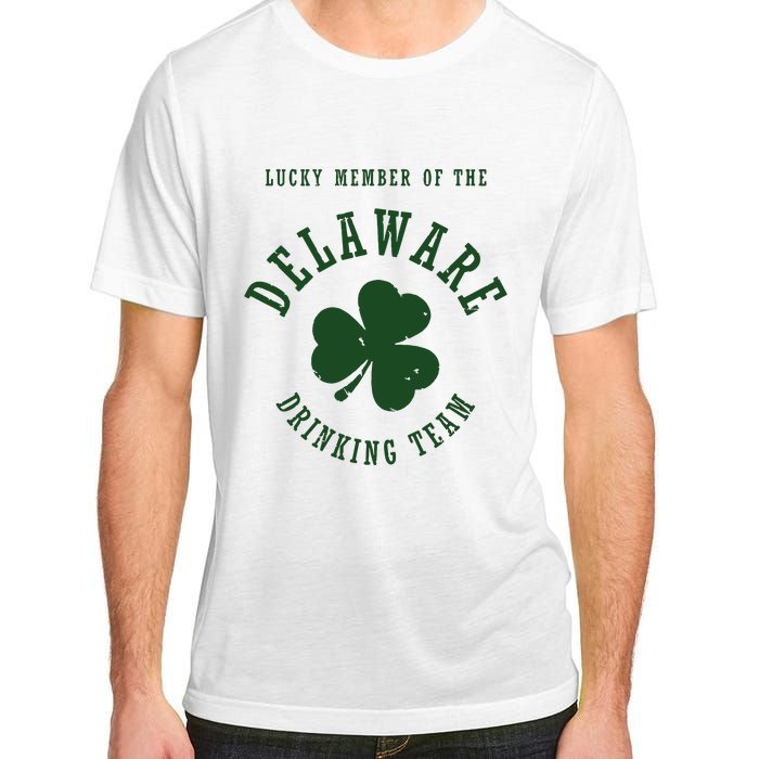 Member Of The Delaware Drinking Team St Patricks Day Adult ChromaSoft Performance T-Shirt