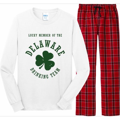 Member Of The Delaware Drinking Team St Patricks Day Long Sleeve Pajama Set