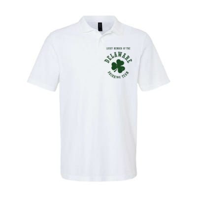 Member Of The Delaware Drinking Team St Patricks Day Softstyle Adult Sport Polo