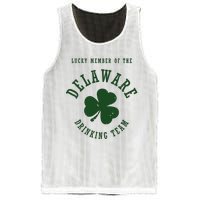 Member Of The Delaware Drinking Team St Patricks Day Mesh Reversible Basketball Jersey Tank