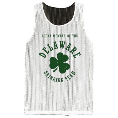 Member Of The Delaware Drinking Team St Patricks Day Mesh Reversible Basketball Jersey Tank