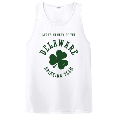 Member Of The Delaware Drinking Team St Patricks Day PosiCharge Competitor Tank