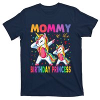 Mommy Of The Birthday Princess Girl Dabbing Unicorn Mom T-Shirt