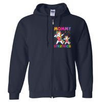 Mommy Of The Birthday Princess Girl Dabbing Unicorn Mom Full Zip Hoodie