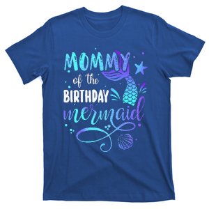 Mommy Of The Birthday Mermaid Family Matching Party Squad  T-Shirt