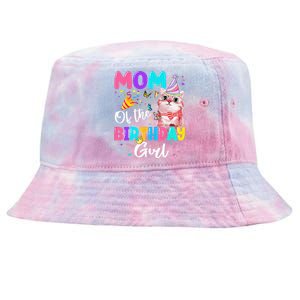 Mom Of The Birthday Cat Kitten Theme Family Bday Tie-Dyed Bucket Hat