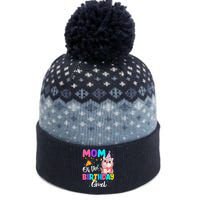 Mom Of The Birthday Cat Kitten Theme Family Bday The Baniff Cuffed Pom Beanie