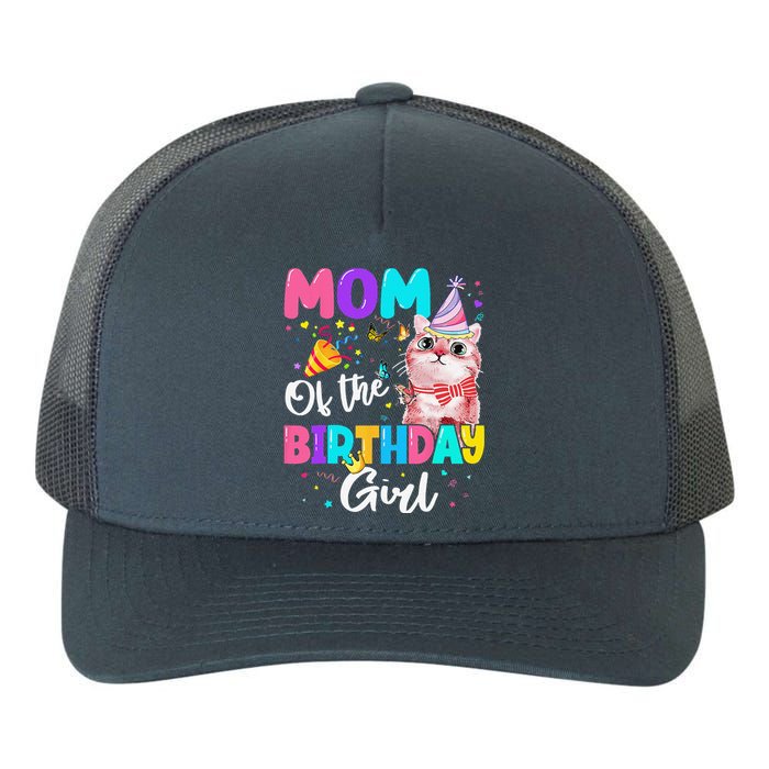 Mom Of The Birthday Cat Kitten Theme Family Bday Yupoong Adult 5-Panel Trucker Hat