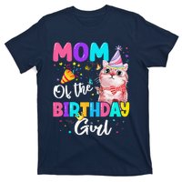 Mom Of The Birthday Cat Kitten Theme Family Bday T-Shirt