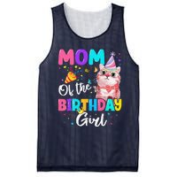 Mom Of The Birthday Cat Kitten Theme Family Bday Mesh Reversible Basketball Jersey Tank