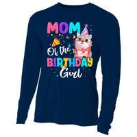 Mom Of The Birthday Cat Kitten Theme Family Bday Cooling Performance Long Sleeve Crew