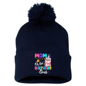 Mom Of The Birthday Cat Kitten Theme Family Bday Pom Pom 12in Knit Beanie