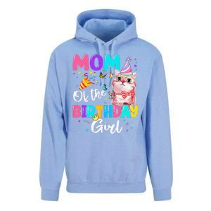 Mom Of The Birthday Cat Kitten Theme Family Bday Unisex Surf Hoodie