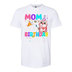 Mom Of The Birthday Cat Kitten Theme Family Bday Softstyle CVC T-Shirt