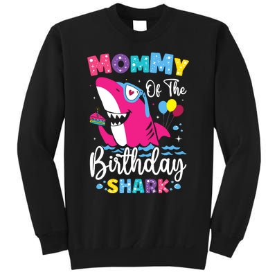 Mommy Of The Shark Birthday Mom Matching Family Sweatshirt