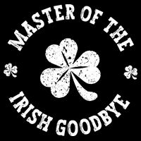 Master Of The Irish Goodbye St Patricks Day Full-Length Apron With Pockets