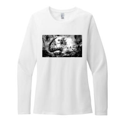 Minus One Tokyo Destruction Womens CVC Long Sleeve Shirt