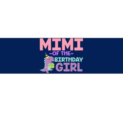 Mimi Of The Birthday For Girl Saurus Rex Dinosaur Party Premium Bumper Sticker