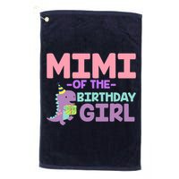 Mimi Of The Birthday For Girl Saurus Rex Dinosaur Party Premium Platinum Collection Golf Towel