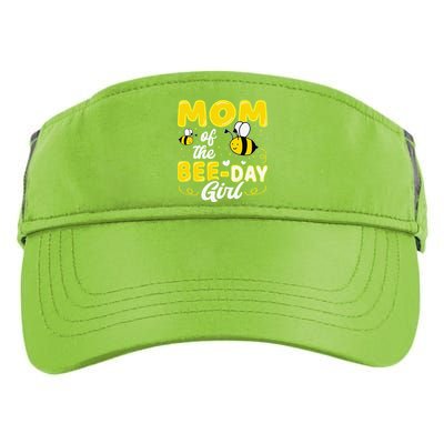 Mom Of The Bee Day Girl Hive Party Matching Birthday Sweet Adult Drive Performance Visor