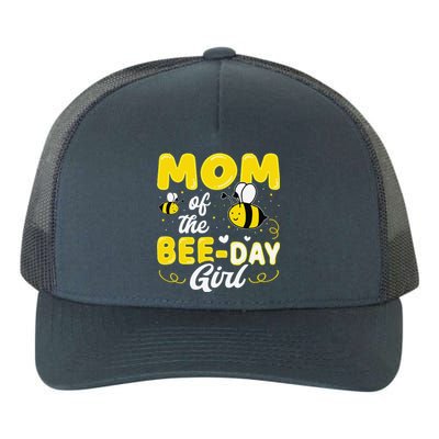 Mom Of The Bee Day Girl Hive Party Matching Birthday Sweet Yupoong Adult 5-Panel Trucker Hat