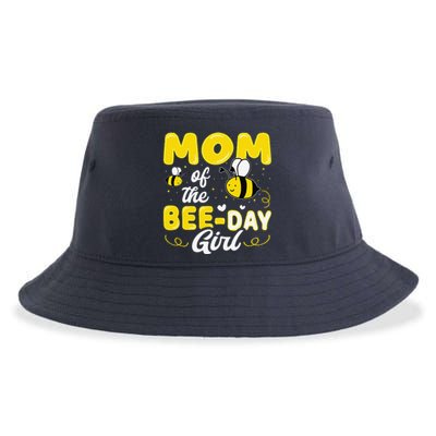 Mom Of The Bee Day Girl Hive Party Matching Birthday Sweet Sustainable Bucket Hat