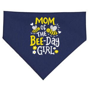 Mom Of The Beeday Girl Birthday Party Matching Family USA-Made Doggie Bandana