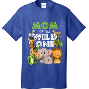 Mom Of The Wild One Zoo Birthday Safari Jungle Animal T-Shirt