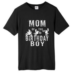 Mom Of The Birthday Boy Dirt Bike Bday Party Tall Fusion ChromaSoft Performance T-Shirt