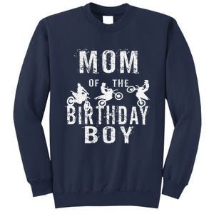 Mom Of The Birthday Boy Dirt Bike Bday Party Sweatshirt