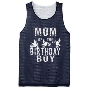 Mom Of The Birthday Boy Dirt Bike Bday Party Mesh Reversible Basketball Jersey Tank