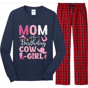 Mom Of The Birthday Cowgirl Rodeo Party Bday Girl Party Long Sleeve Pajama Set