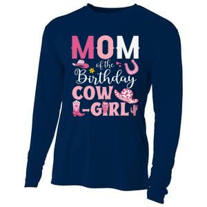 Mom Of The Birthday Cowgirl Rodeo Party Bday Girl Party Cooling Performance Long Sleeve Crew