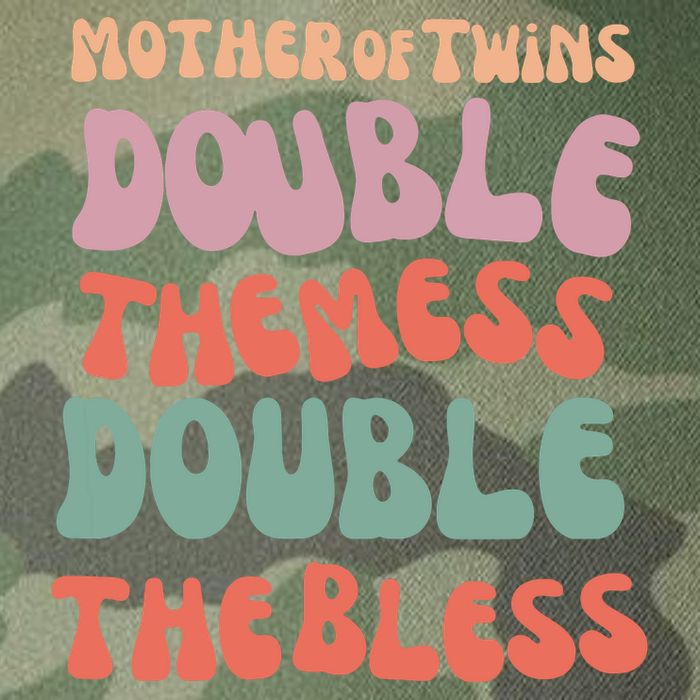 Mother Of Twins Double The Mess Double The Bless Funny Legacy Tie Dye Trucker Hat