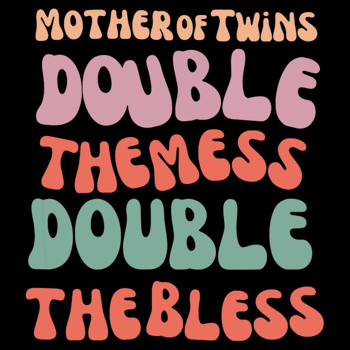 Mother Of Twins Double The Mess Double The Bless Funny Impact Tech Backpack
