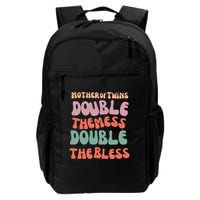 Mother Of Twins Double The Mess Double The Bless Funny Backpack