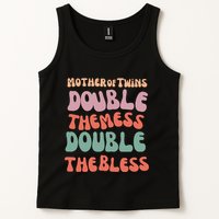 Mother Of Twins Double The Mess Double The Bless Funny Tank Top