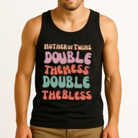 Mother Of Twins Double The Mess Double The Bless Funny Tank Top