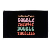 Mother Of Twins Double The Mess Double The Bless Funny Microfiber Hand Towel