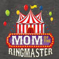 Mom Of The Birthday Ringmaster Circus Party Bday Vector Backpack