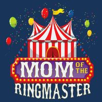 Mom Of The Birthday Ringmaster Circus Party Bday 7 Panel Mesh Trucker Snapback Hat