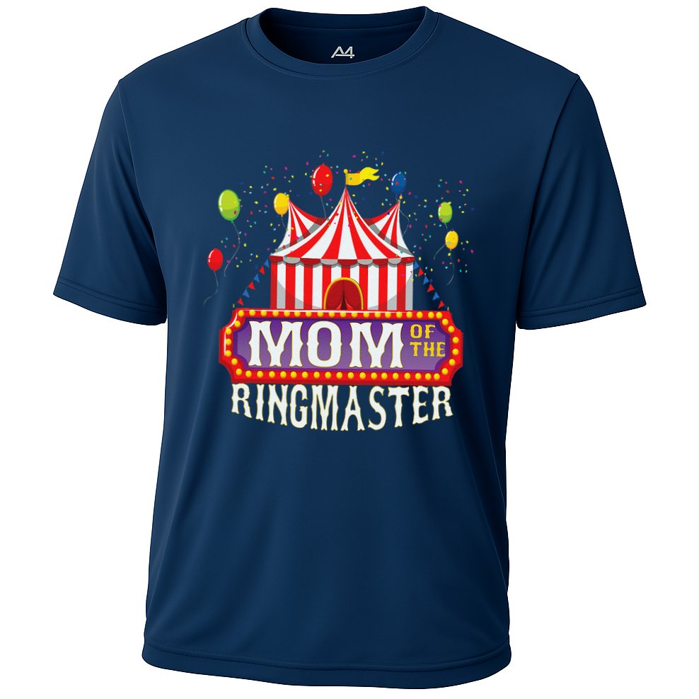 Mom Of The Birthday Ringmaster Circus Party Bday Cooling Performance Crew T-Shirt