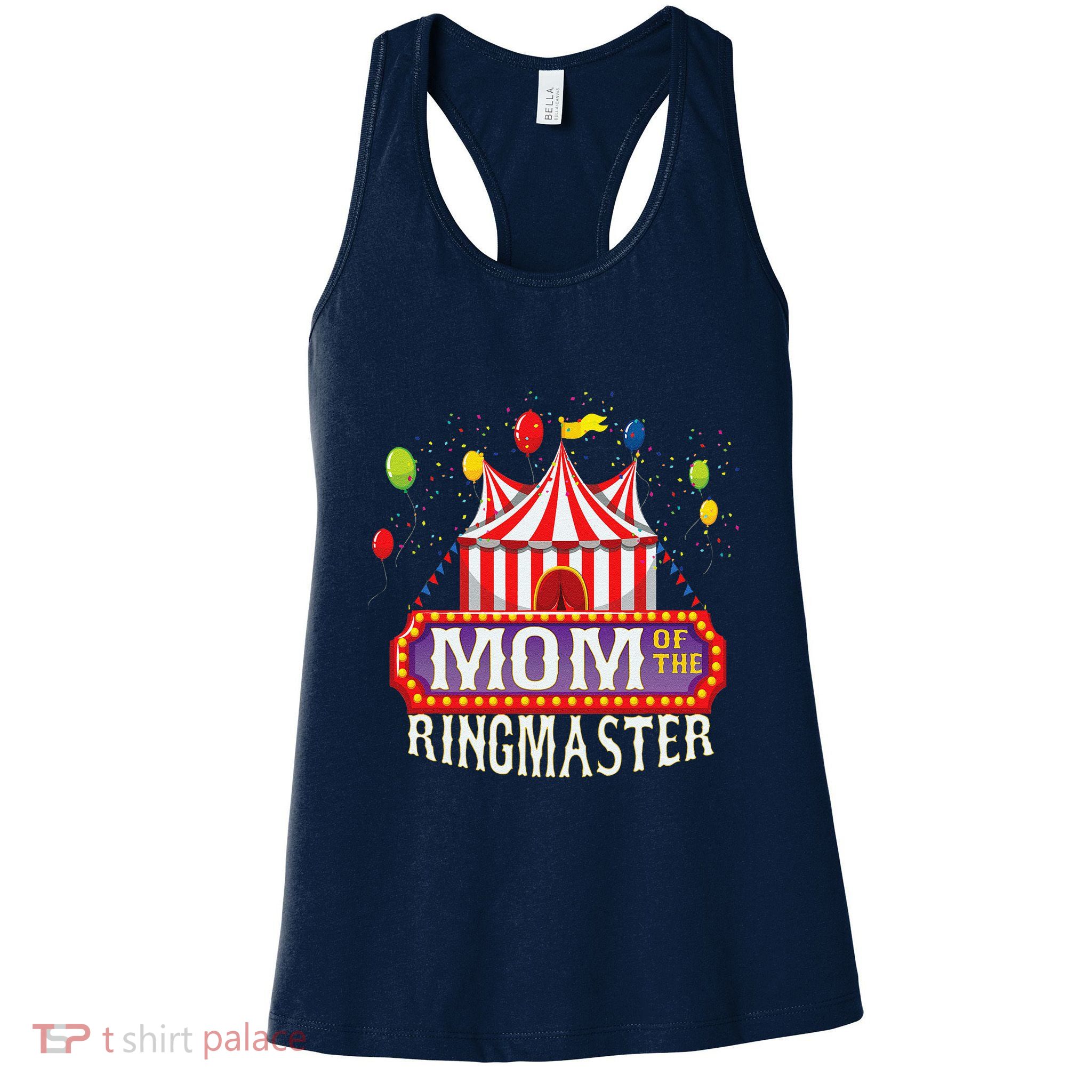Mom Of The Birthday Ringmaster Circus Party Bday Womens Tank Top
