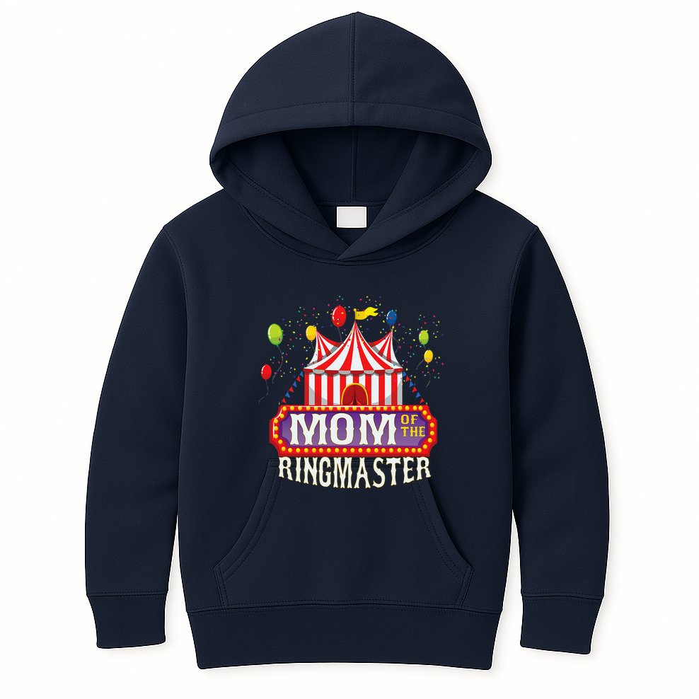 Mom Of The Birthday Ringmaster Circus Party Bday Kids Hoodie