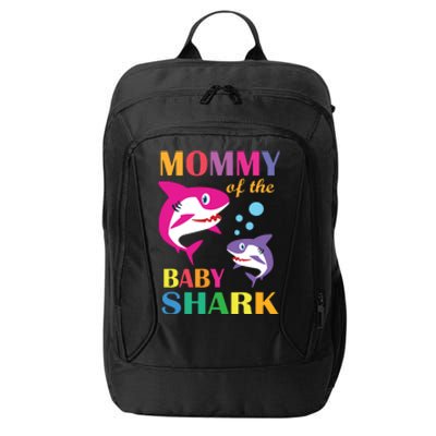 Mommy Of The Baby Birthday Shark Mommy Shark Mother's Day City Backpack