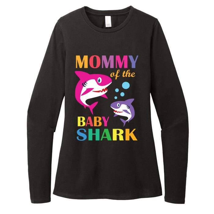 Mommy Of The Baby Birthday Shark Mommy Shark Mother's Day Womens CVC Long Sleeve Shirt